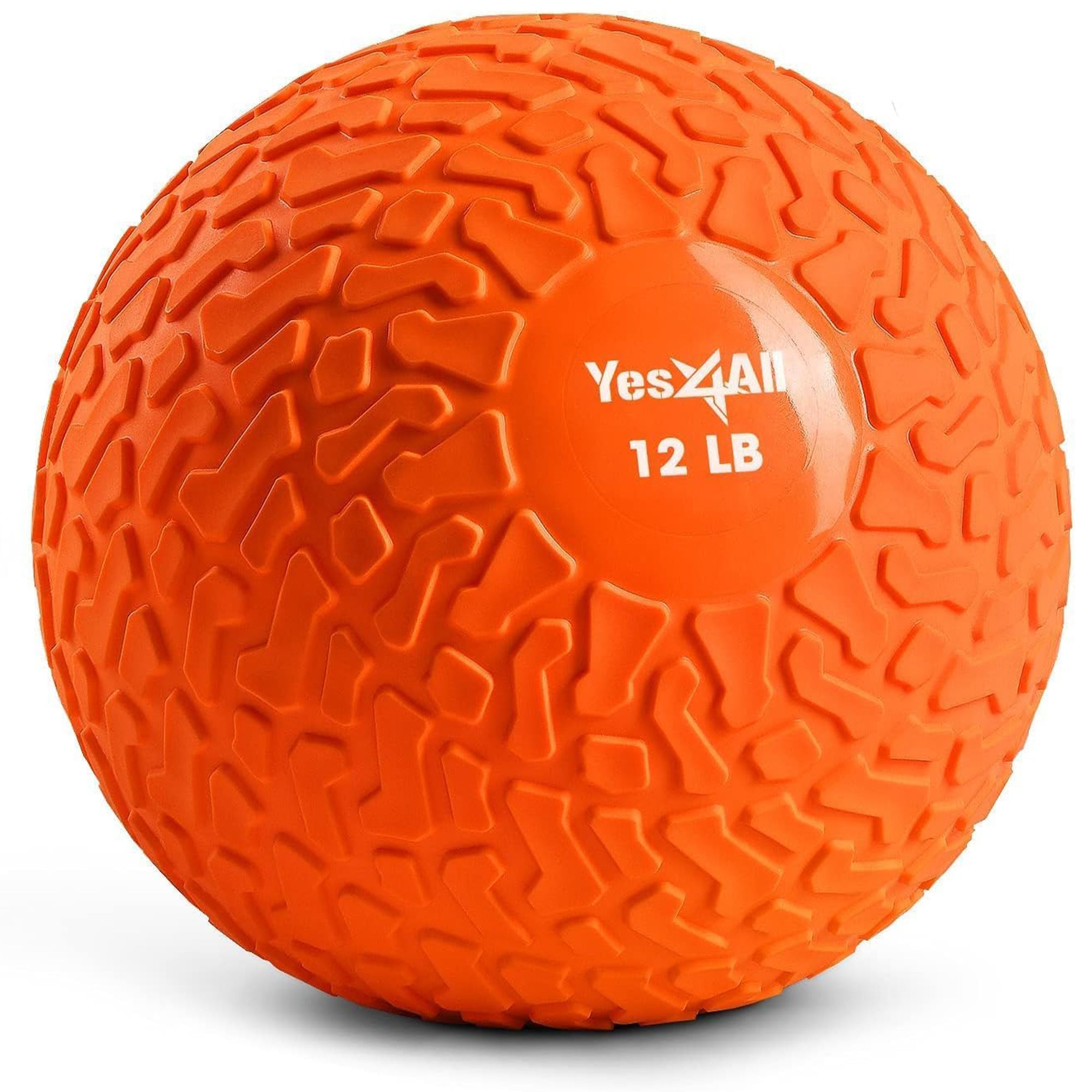 Yes4All 12Lb Slam Ball, Durable Sand Filled Workout Weight Ball, (Open Box)