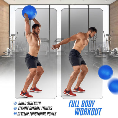 Yes4All 10Lb Slam Ball, Durable Sand Filled Workout Weight Ball, (Open Box)