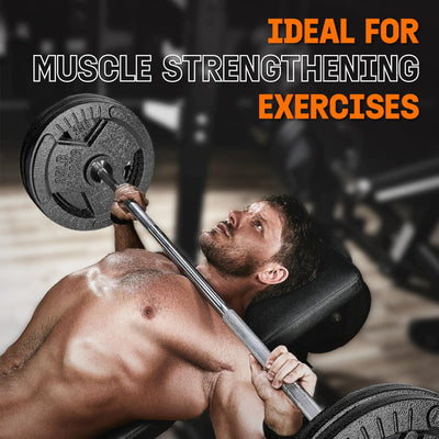 Yes4All Single Cast Iron Olympic Weight Plate with Tri-Grip Handles, (Open Box) - VMInnovations