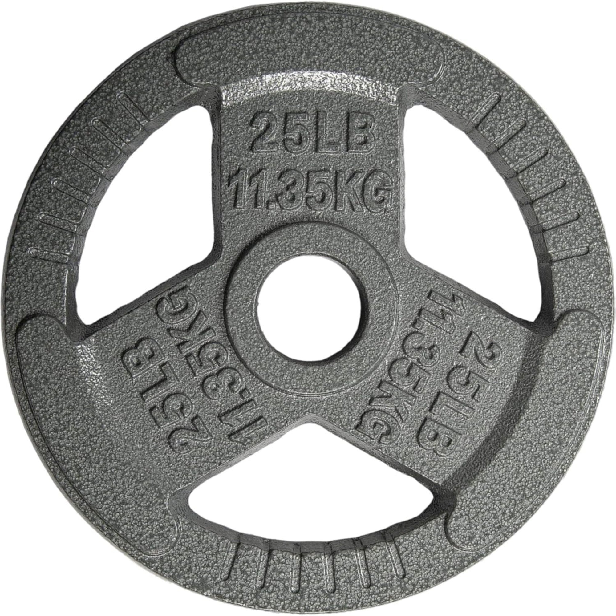 Yes4All Single Cast Iron Olympic Weight Plate with Tri-Grip Handles, (Open Box) - VMInnovations