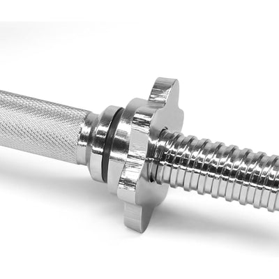 Yes4All Threaded Dumbbell Handle Set with Rubber Non-Slip Grip, 24 In (Open Box) - VMInnovations