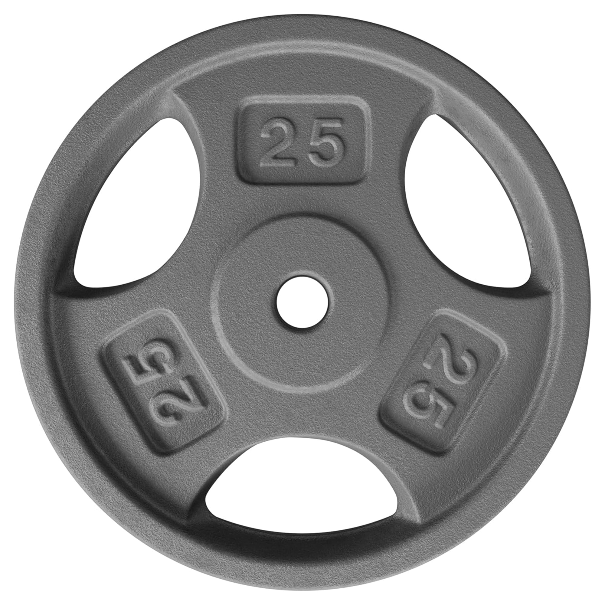 Yes4All Single Cast Iron Weight Plate with 1" Hole & Tri-Grip Handles (Open Box)