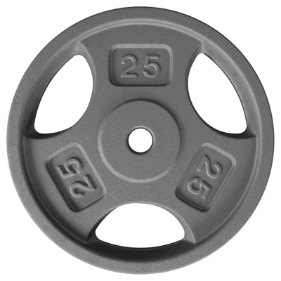 Yes4All Single Cast Iron Weight Plate with 1" Hole & Tri-Grip Handles (Open Box)