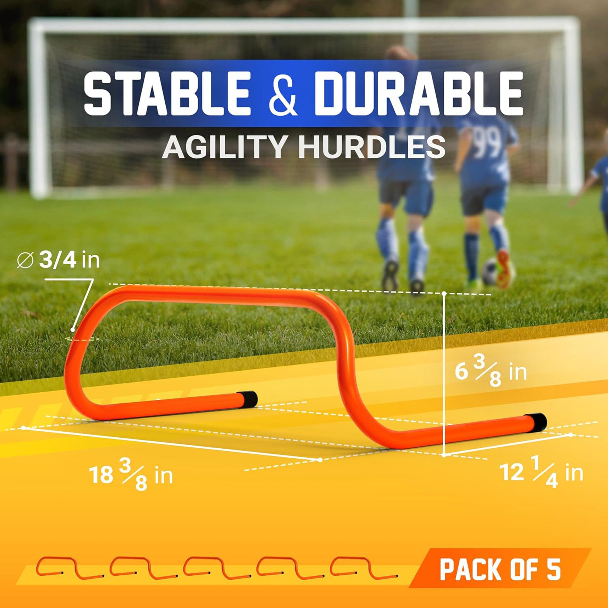 Yes4All Agility Speed Training Hurdles for Sports Athletes, Pack of 5 (Used)