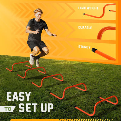 Yes4All Agility Speed Training Hurdles for Sports Athletes, Pack of 5 (Used)
