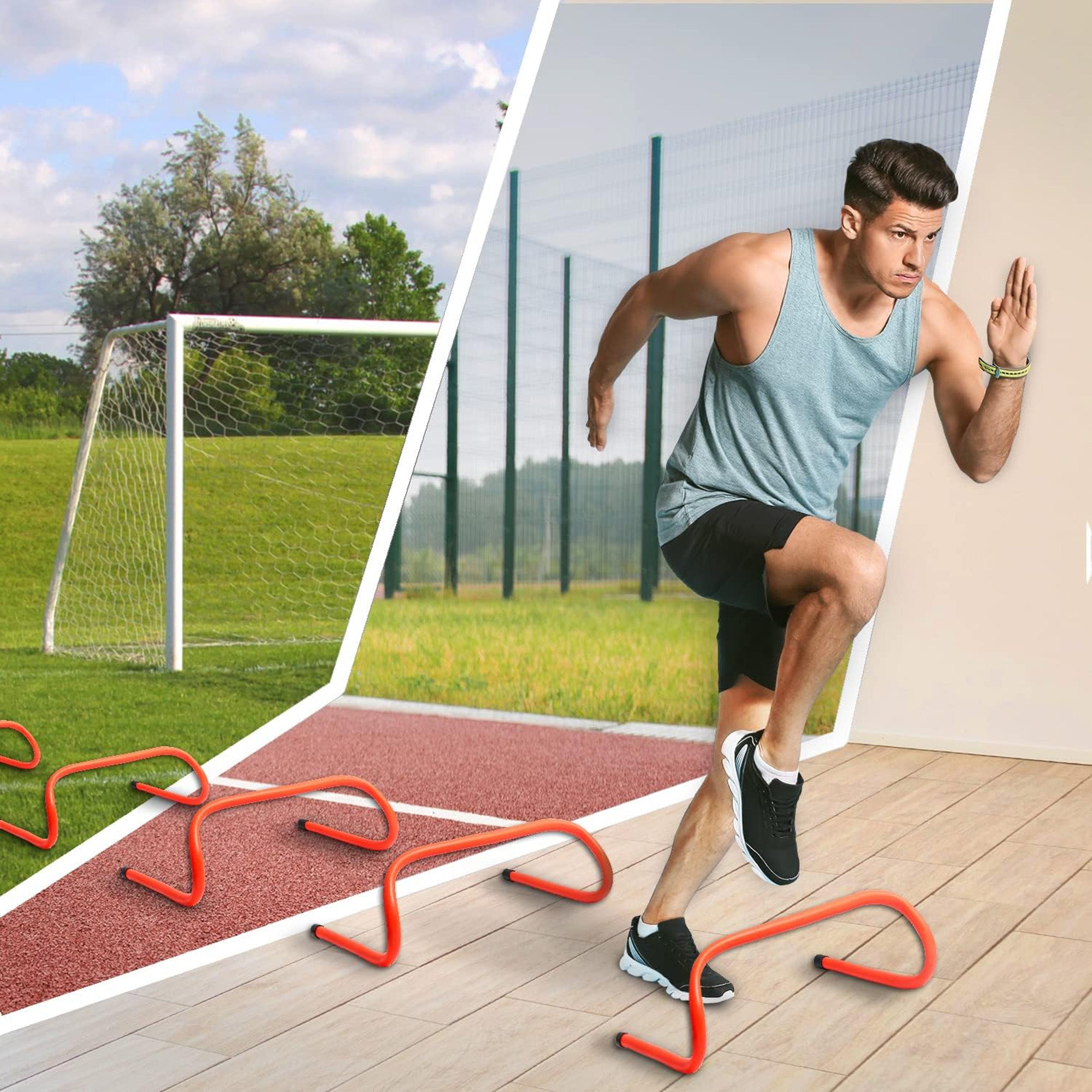 Yes4All Agility Speed Training Hurdles for Sports Athletes, Pack of 5,(Open Box) - VMInnovations