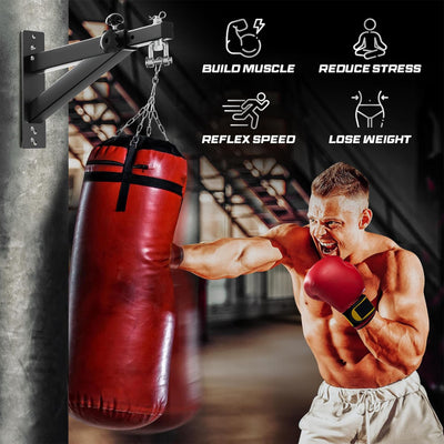 Yes4All Punching Bag Hanger, Stainless Swivel Chain with 4 Snap Hooks (Open Box)