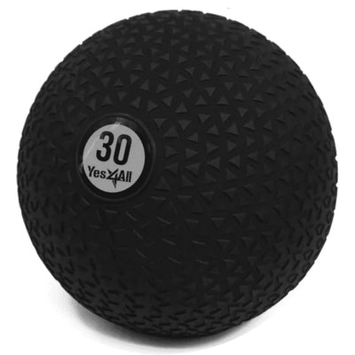Yes4All 30Lb Slam Ball, Durable Sand Filled Workout Weight Ball,Black (Triangle) - VMInnovations