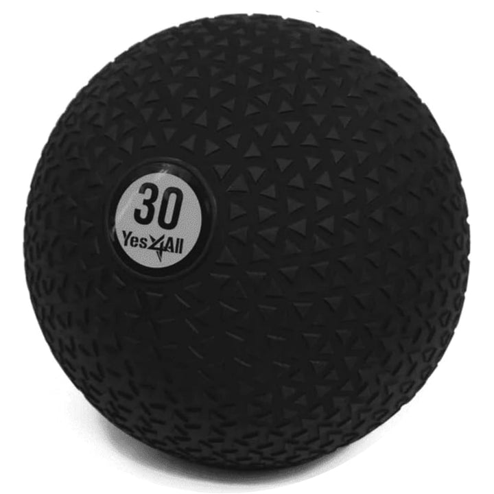 Yes4All 30Lb Slam Ball, Durable Sand Filled Workout Weight Ball,Black (Triangle) - VMInnovations