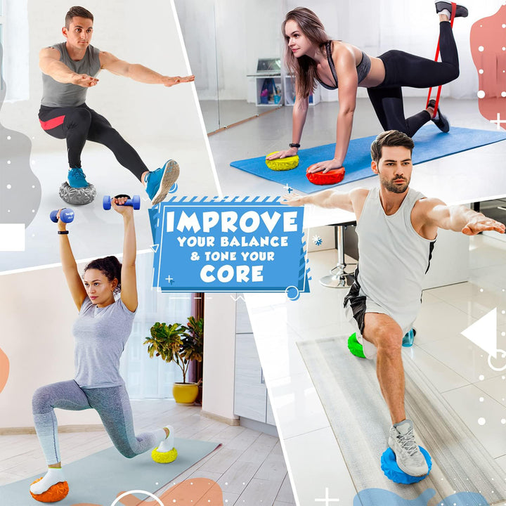 Yes4All Hedgehog Balance Pods for Exercise and Core Body Balancing, Set of 9 - VMInnovations
