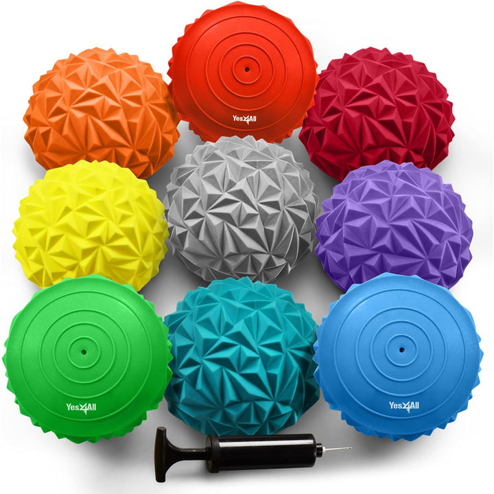 Yes4All Hedgehog Balance Pods for Exercise and Core Body Balancing, Set of 9 - VMInnovations