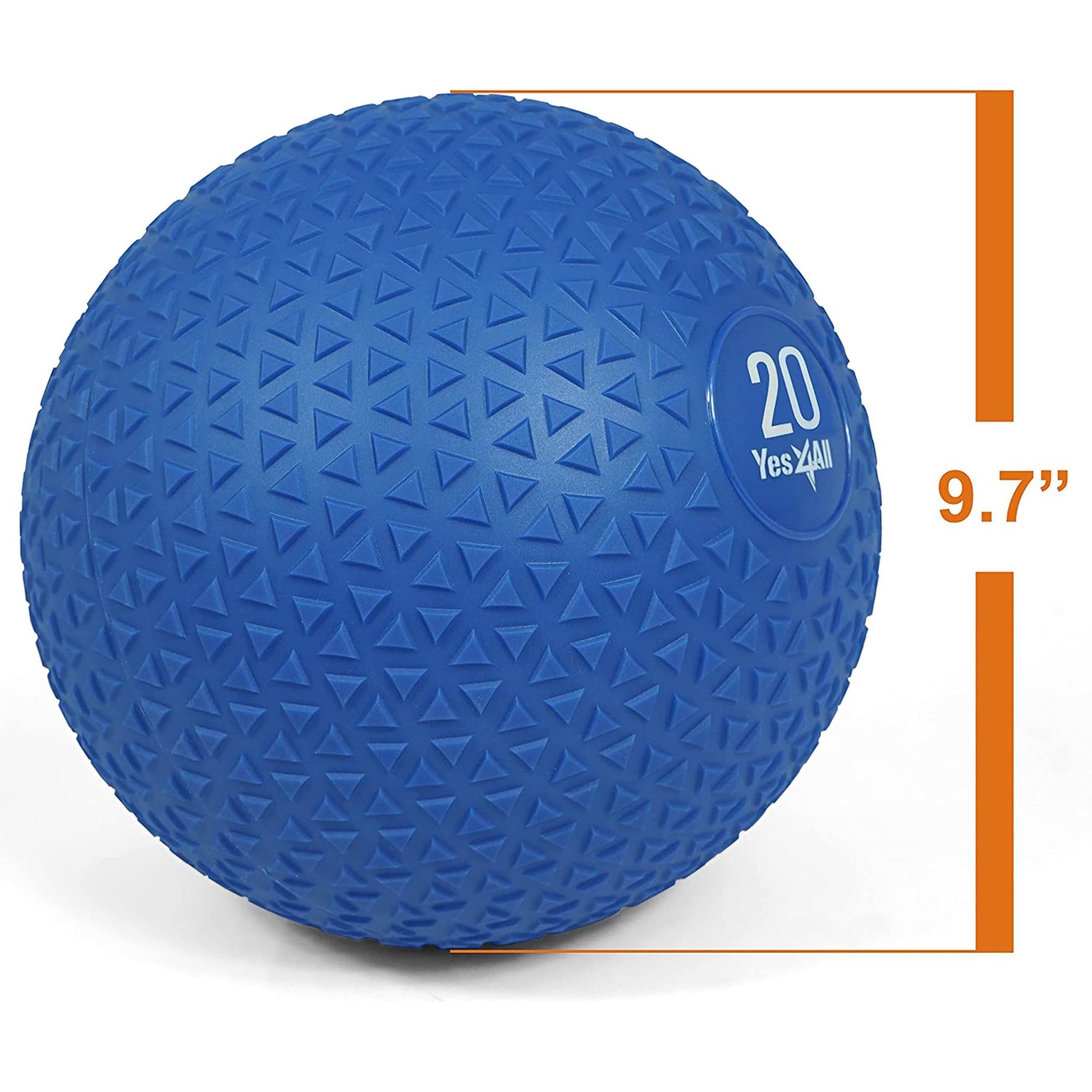 Yes4All 20Lb Slam Ball, Durable Sand Filled Workout Weight Ball (Open Box)