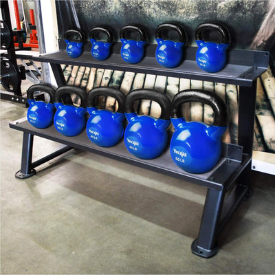 Yes4All 10 lbs & 15 lbs Kettlebell Set, Vinyl Coated Cast Iron Weights(Open Box)
