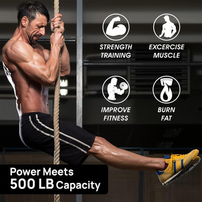 Yes4All Gym Climbing Rope for Fitness, Strength Training and Exercises, 20 Feet - VMInnovations