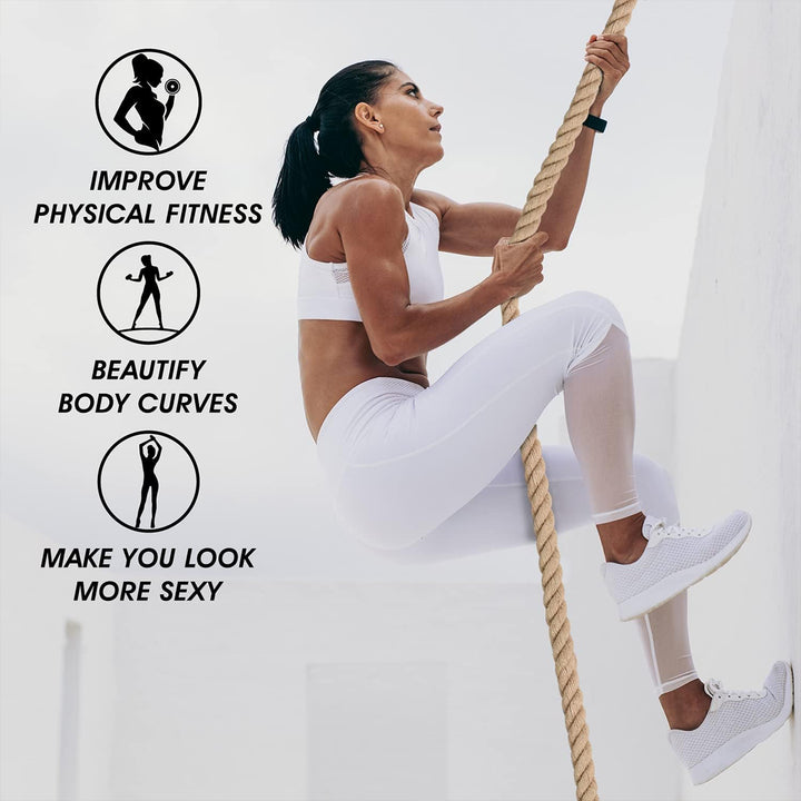 Yes4All Gym Climbing Rope for Fitness, Strength Training and Exercises, 20 Feet - VMInnovations