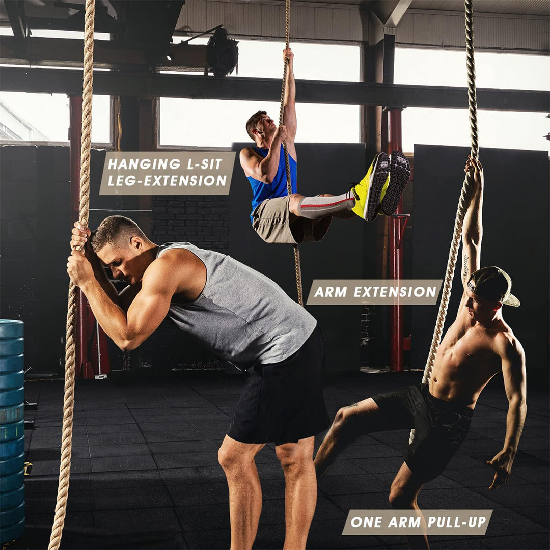 Yes4All Gym Climbing Rope for Fitness, Strength Training and Exercises, 20 Feet - VMInnovations