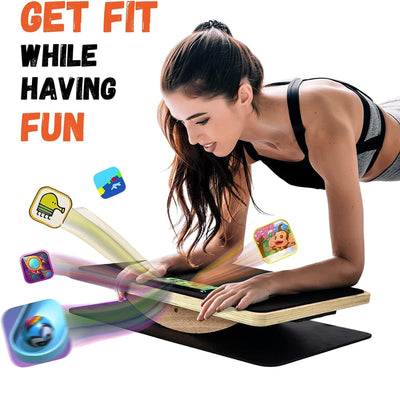 Yes4All 350 Lb Wooden Anti-Slip and Wobble Balance Board for Leg Workouts (Open Box)