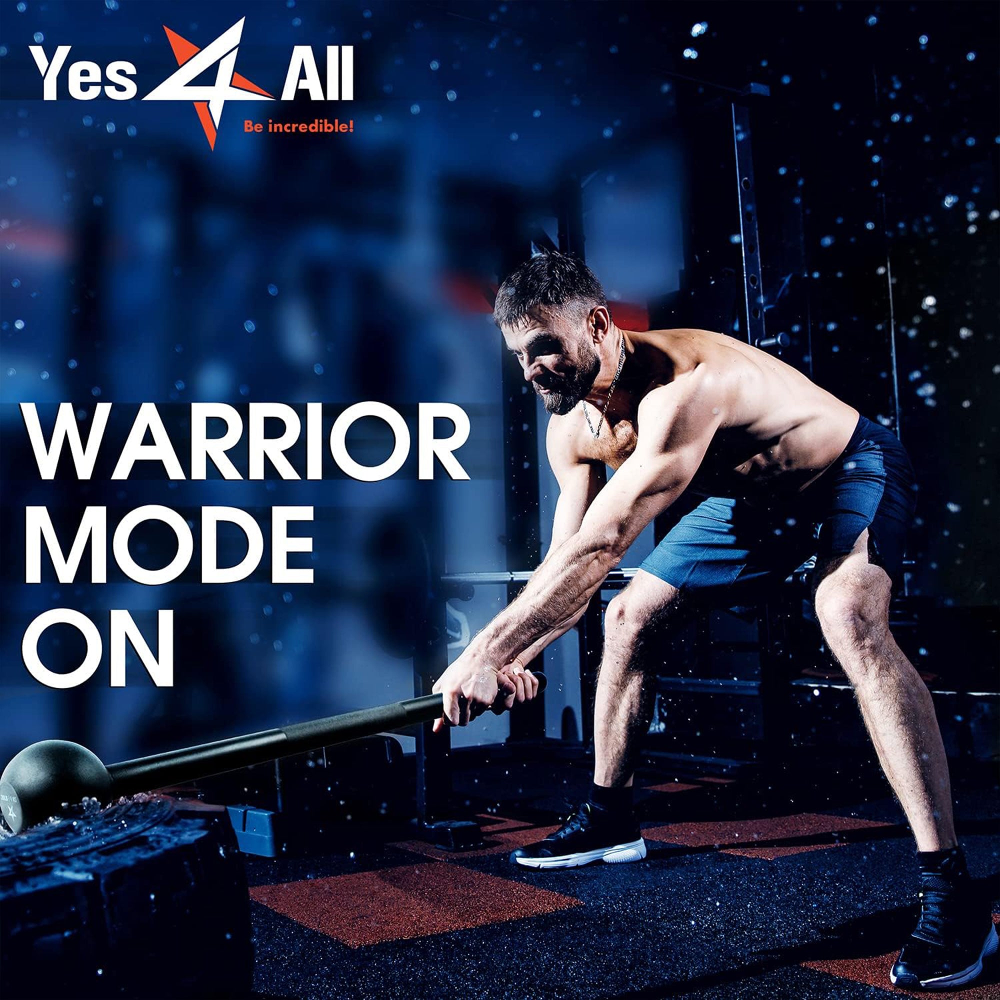 Yes4All Steel Mace Bell for Strength Training, and Forearms Workouts, (Open Box) - VMInnovations
