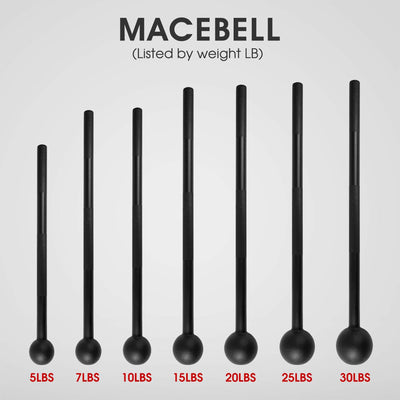Yes4All Steel Mace Bell for Strength Training, and Forearms Workouts, (Open Box) - VMInnovations