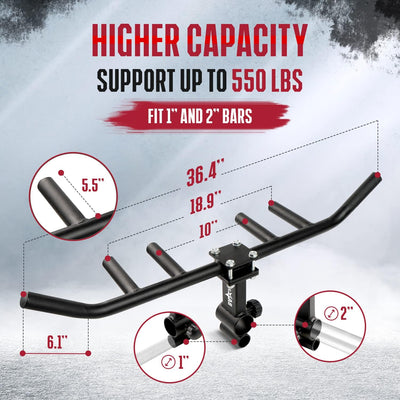 Yes4All Multi Grip Rowing Handle, T-Row Attachment, Fits 1" & 2" Bar (Open Box)