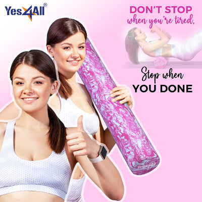 Yes4All EVA Firm Foam Round Back Roller, Exercise or Yoga, 36", (Open Box) - VMInnovations