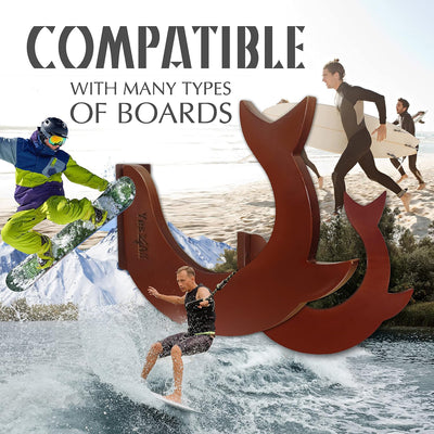 Yes4All Heavy Duty Surfboard Wall Rack, Indoor Outdoor Storage Holder (Open Box)