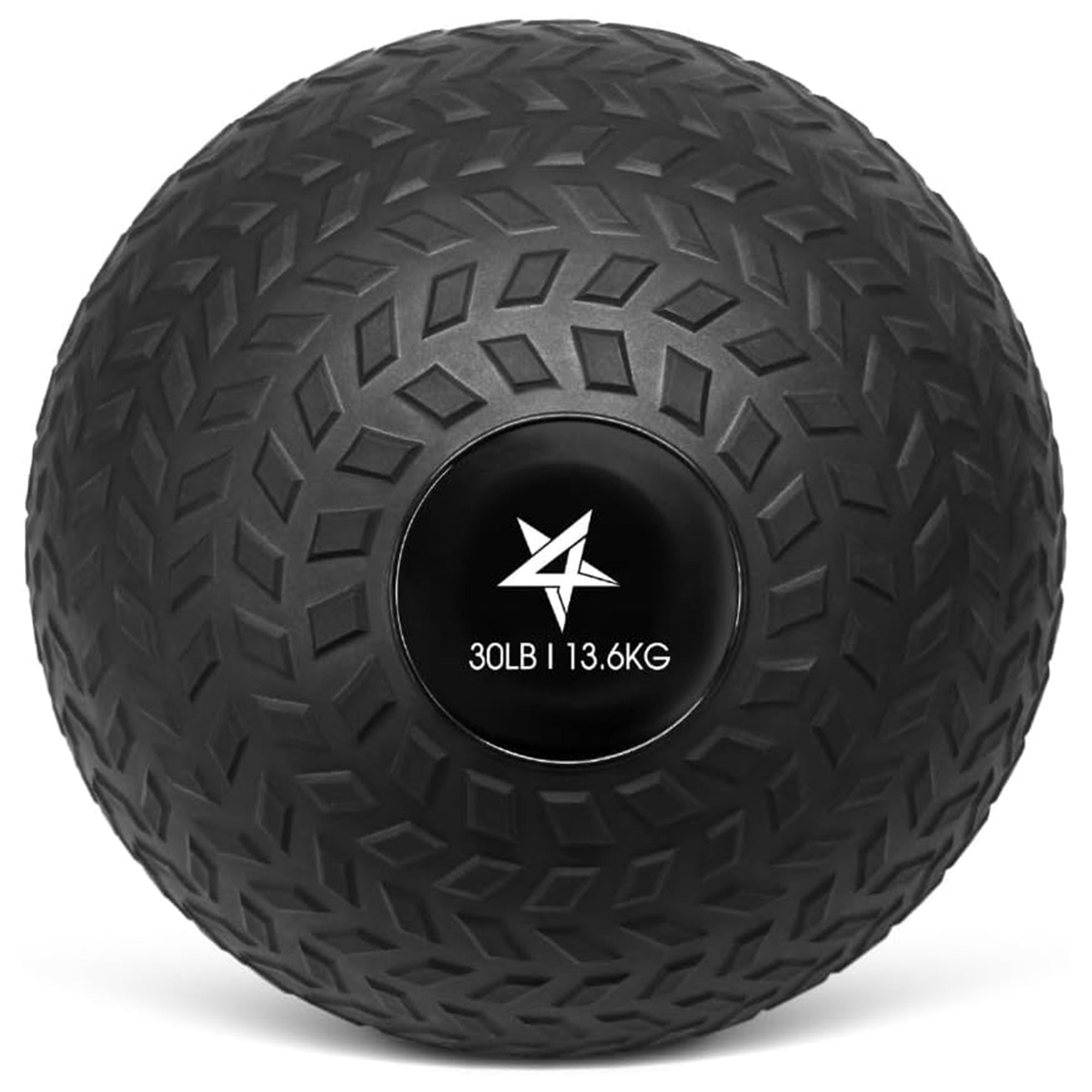 Yes4All 30Lb Slam Ball, Durable Sand Filled Workout Weight Ball, Black(Open Box)