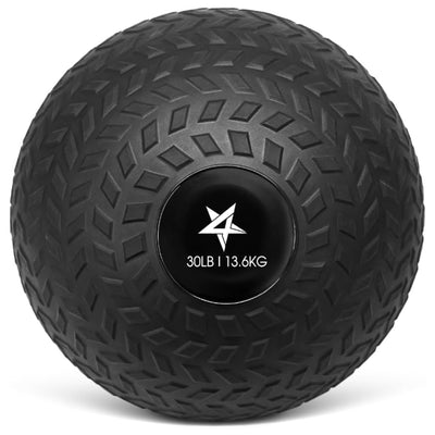 Yes4All 30Lb Slam Ball, Durable Sand Filled Workout Weight Ball, Black(Open Box)