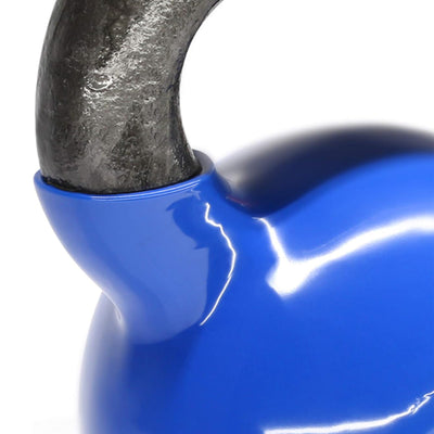 Yes4All 20 Pound & 25 Pound Kettlebell Set, Vinyl Coated Cast Iron Weights, Blue - VMInnovations