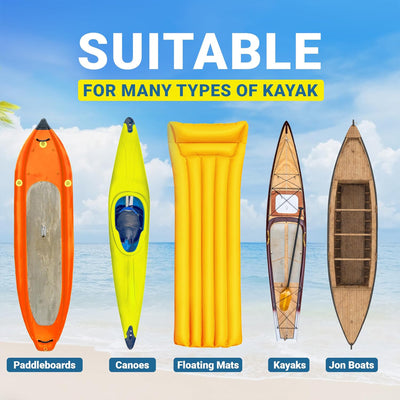 Yes4All U-Shape Aluminum Kayak Cart, Foldable Canoe Dolly (Open Box)