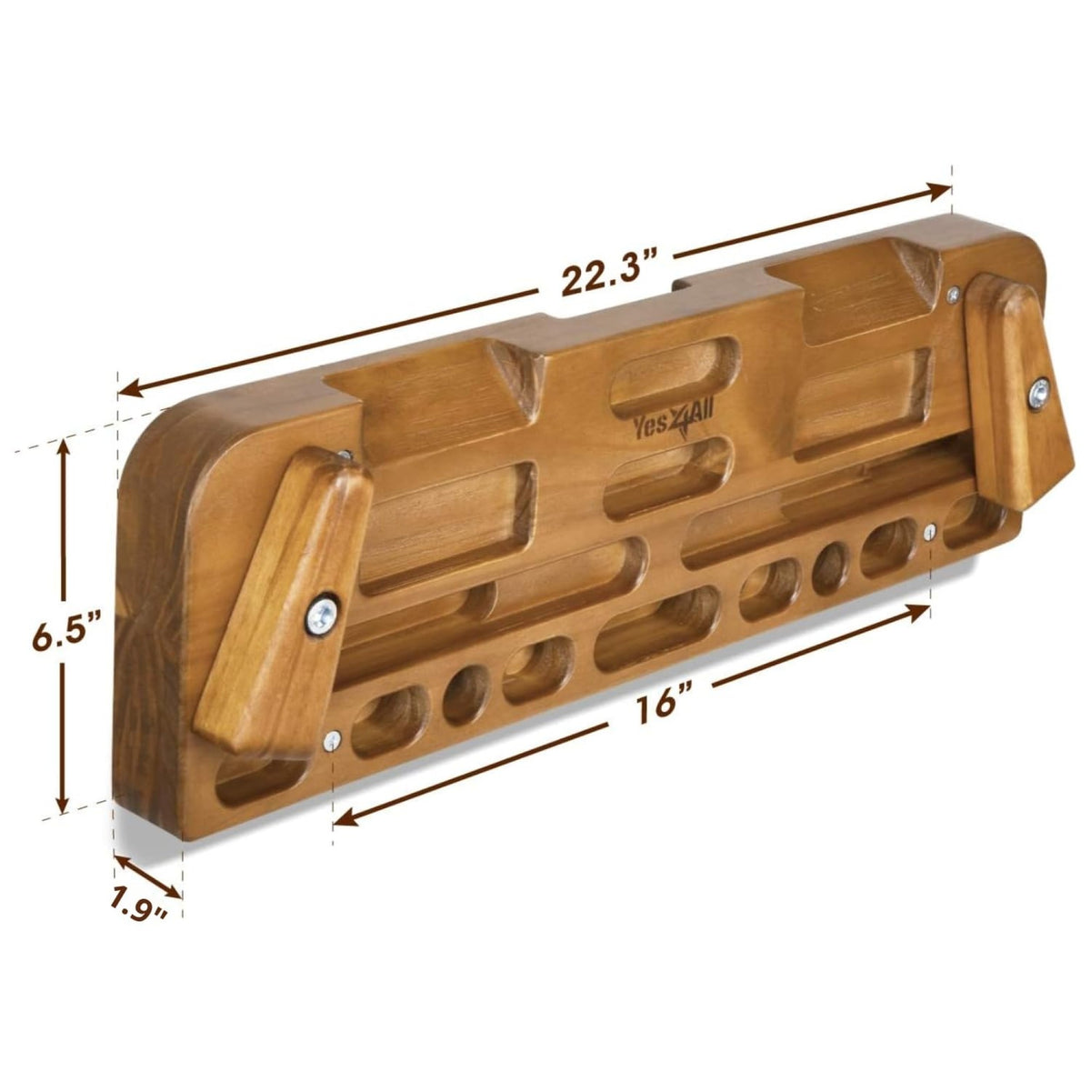 Yes4All Wooden Climbing Board for Grip Training, Supports Up to 300 Lb(Open Box)