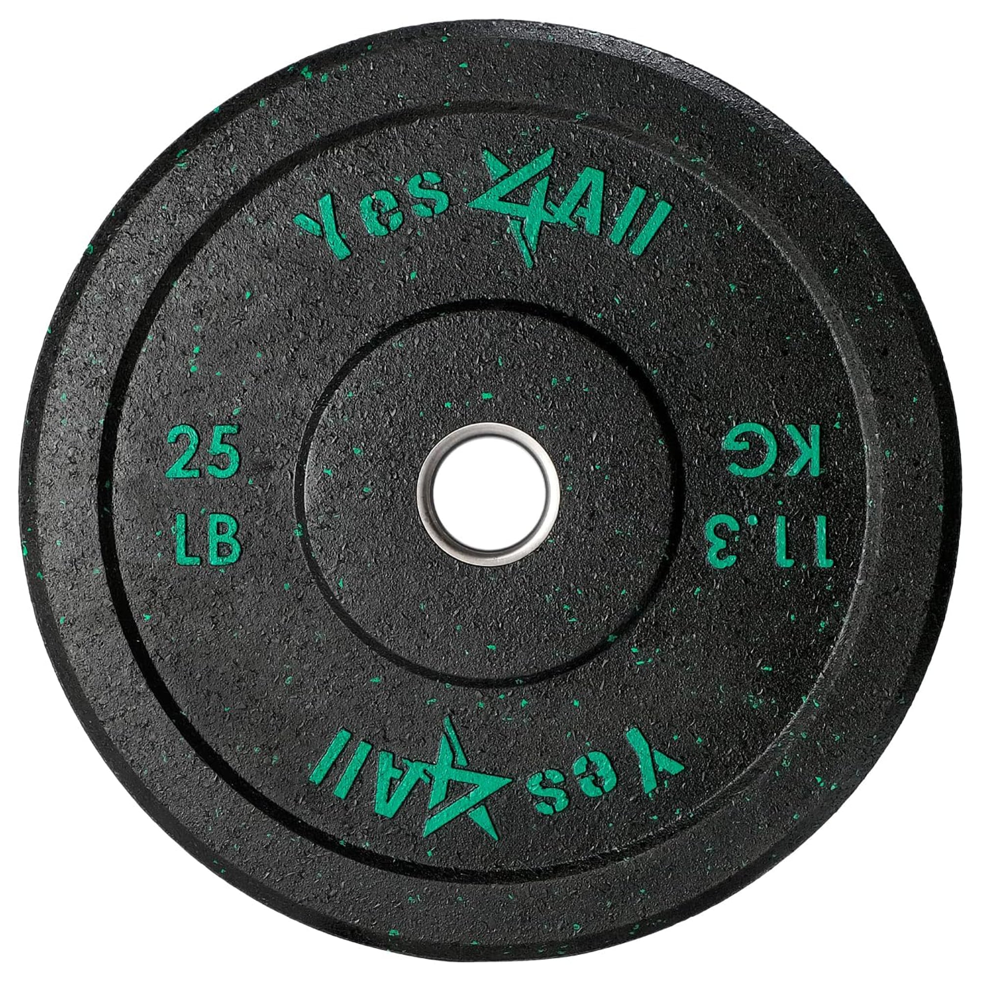 2" Bumper Plate, Rubber Weight Plate for Weightlifting, 25 lbs. (Open Box)