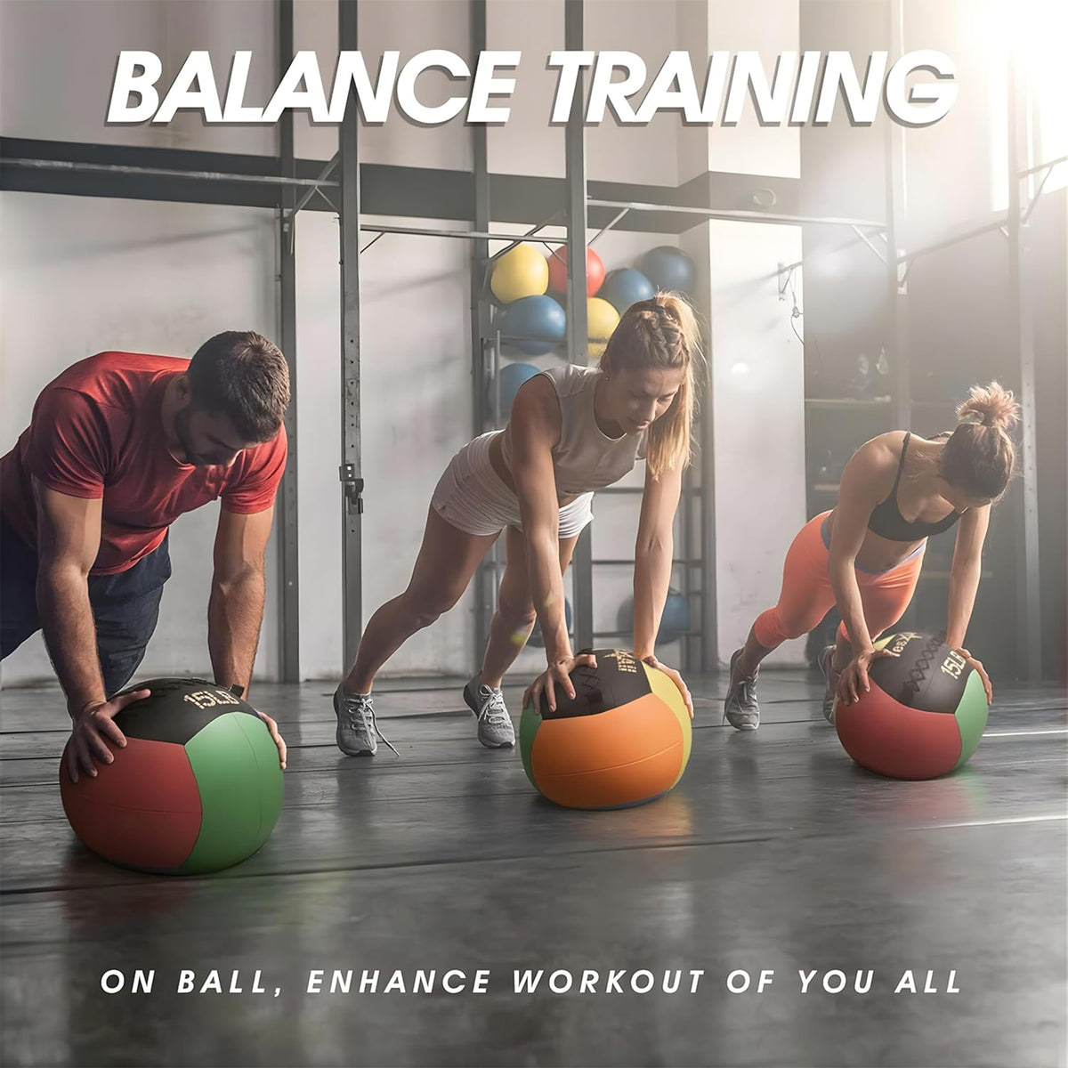 Yes4All Wall Ball, Soft Leather Weighted Strength Training Equipment, (Open Box)