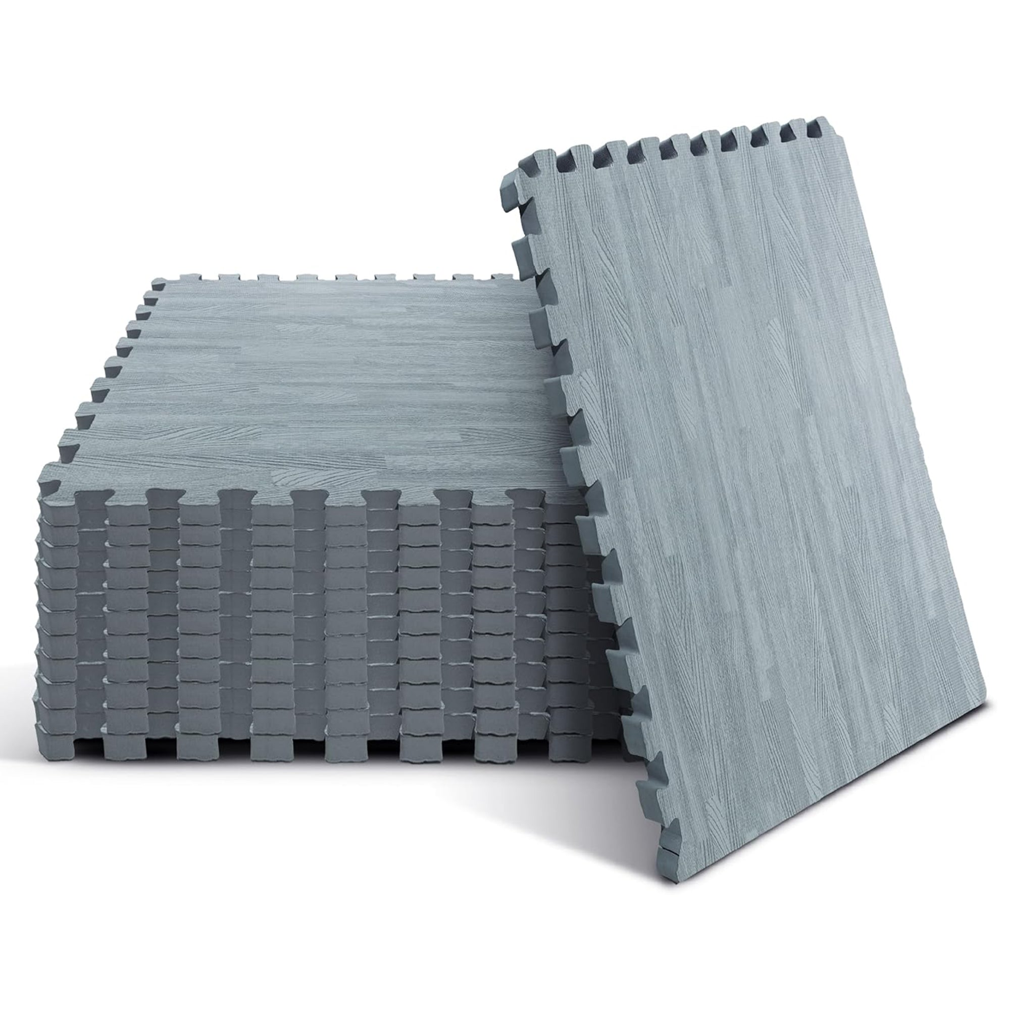 Yes4All Interlocking Foam Exercise Mat, 3/8" Thick, 24"x24", 48 Sq Ft (Open Box)