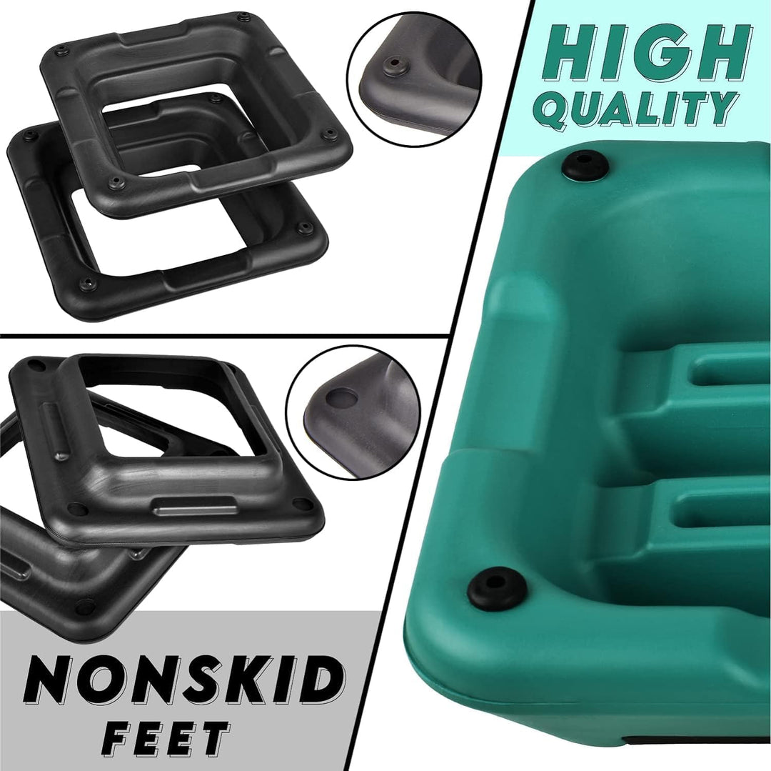 Yes4All High Aerobic Deck Step Platform w/ Adjustable Risers, Teal/Purple/Black - VMInnovations