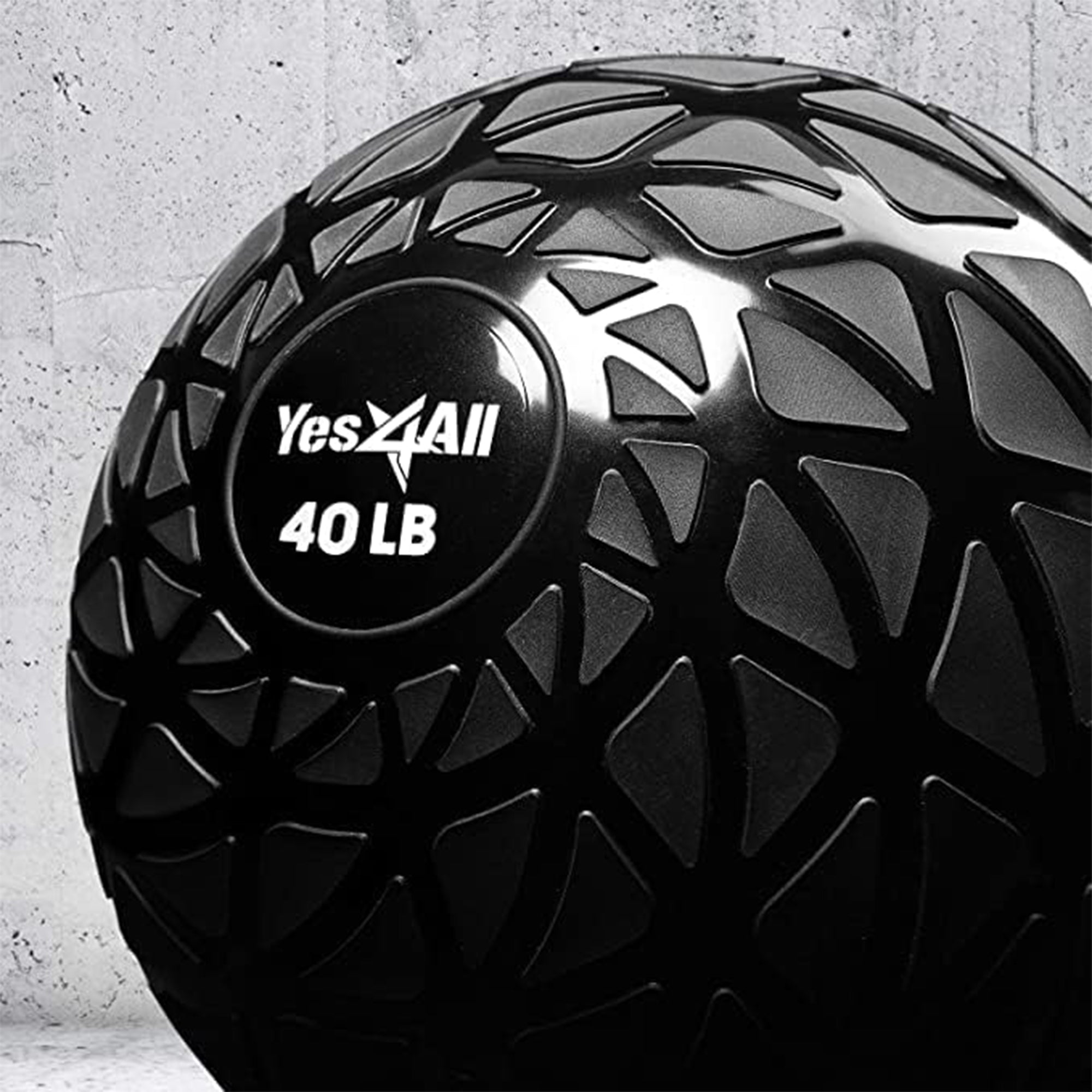 Yes4All 40Lb Slam Ball, Durable Sand Filled Workout Weight Ball, (Open Box)
