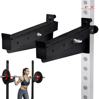 Power Rack J-Hooks & Attachments, Barbell Holders for 2x2 Power Racks (Open Box)