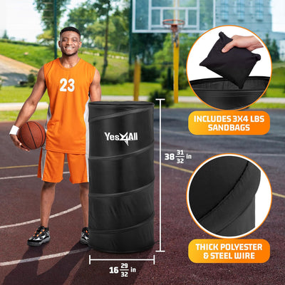Yes4All Pop Up Defender, Indoor Outdoor Sport Training Equipment, 3 Pack, Black - VMInnovations