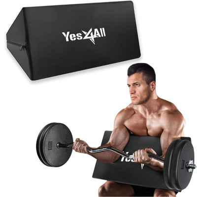 Foam Preacher Curl Pad for Upper Body Strength Training Workouts (Open Box)