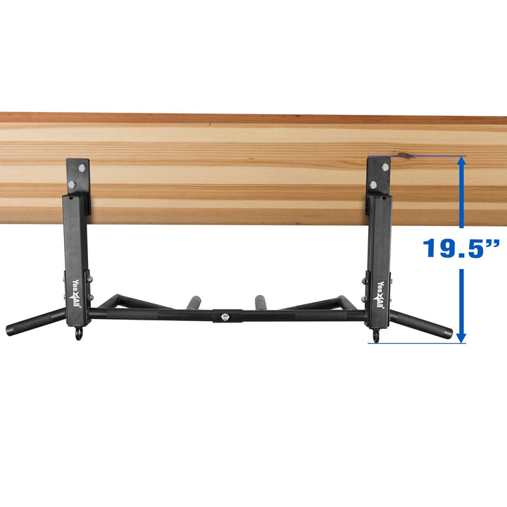 Yes4All Multi-Grip Joist Mount Chin Up Bar for Home Gyms, 300 Lb Capacity, Black - VMInnovations