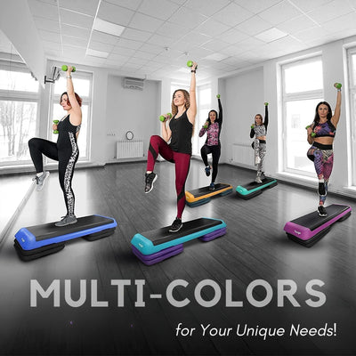 Yes4All Aerobic Deck Step Platform with 4 Risers, Health Club Size, (Open Box)