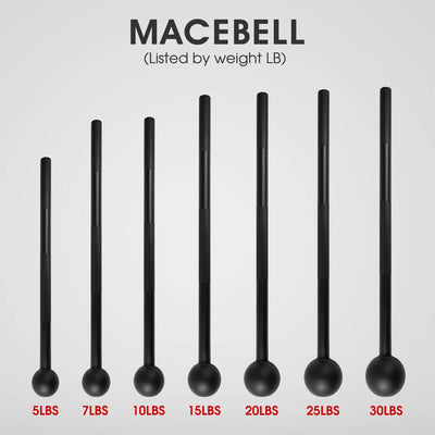 Yes4All Steel Mace Bell for Strength Training, and Forearms Workouts, (Open Box)