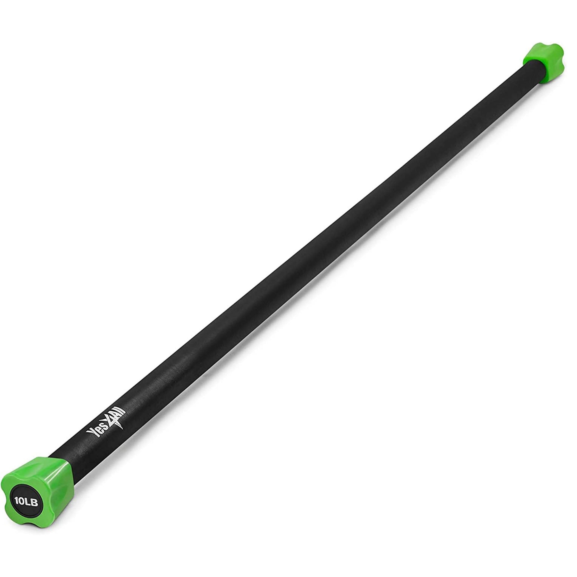 Yes4All Total Body Workout Bar for Strength Training, Set of 10, 15,20 lbs(Used)