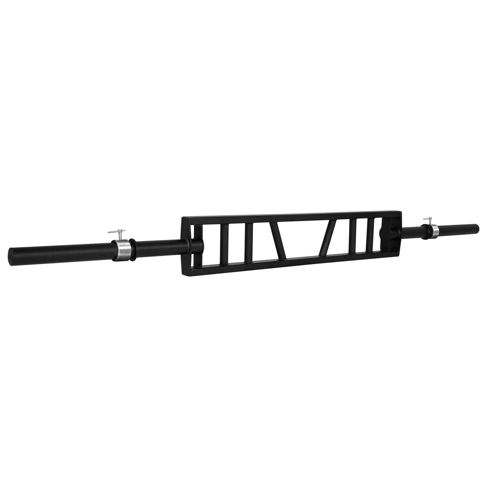 Multi Grip Barbell, Swiss Bar w 2 Collars, Fits Olympic Weight Plates (Open Box)