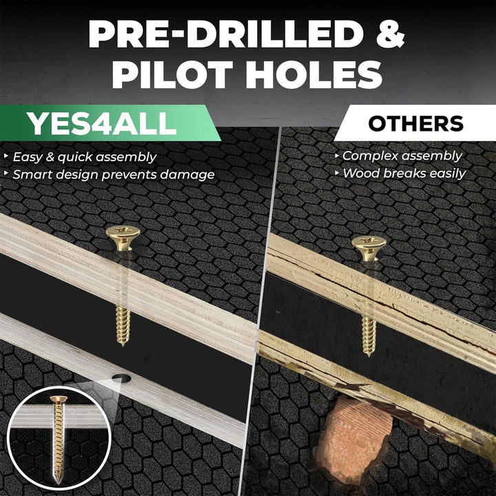 Yes4All 3-in-1 Wooden Plyo Box w/ Handles & Non-Slip Coating 20"L x 18"W x 16"H - VMInnovations