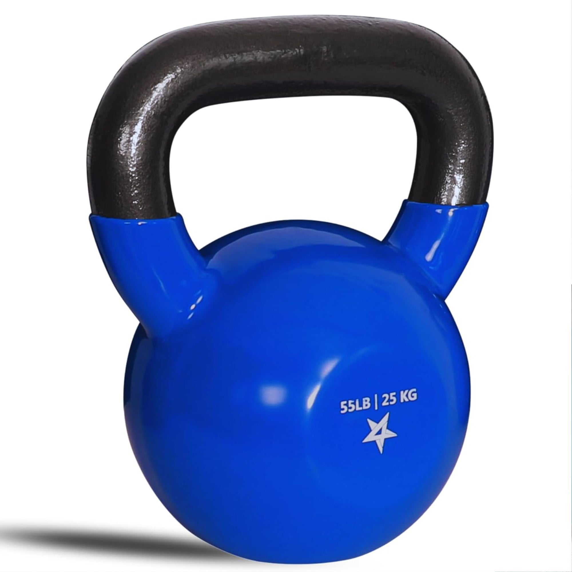 Yes4All Kettlebell, Single Vinyl Coated Cast Iron Home Gym Weight (Open Box)