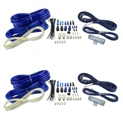 VM Audio 4-Gauge Car Audio Amplifier Installation Wiring Kit + RCA (2 Pack)