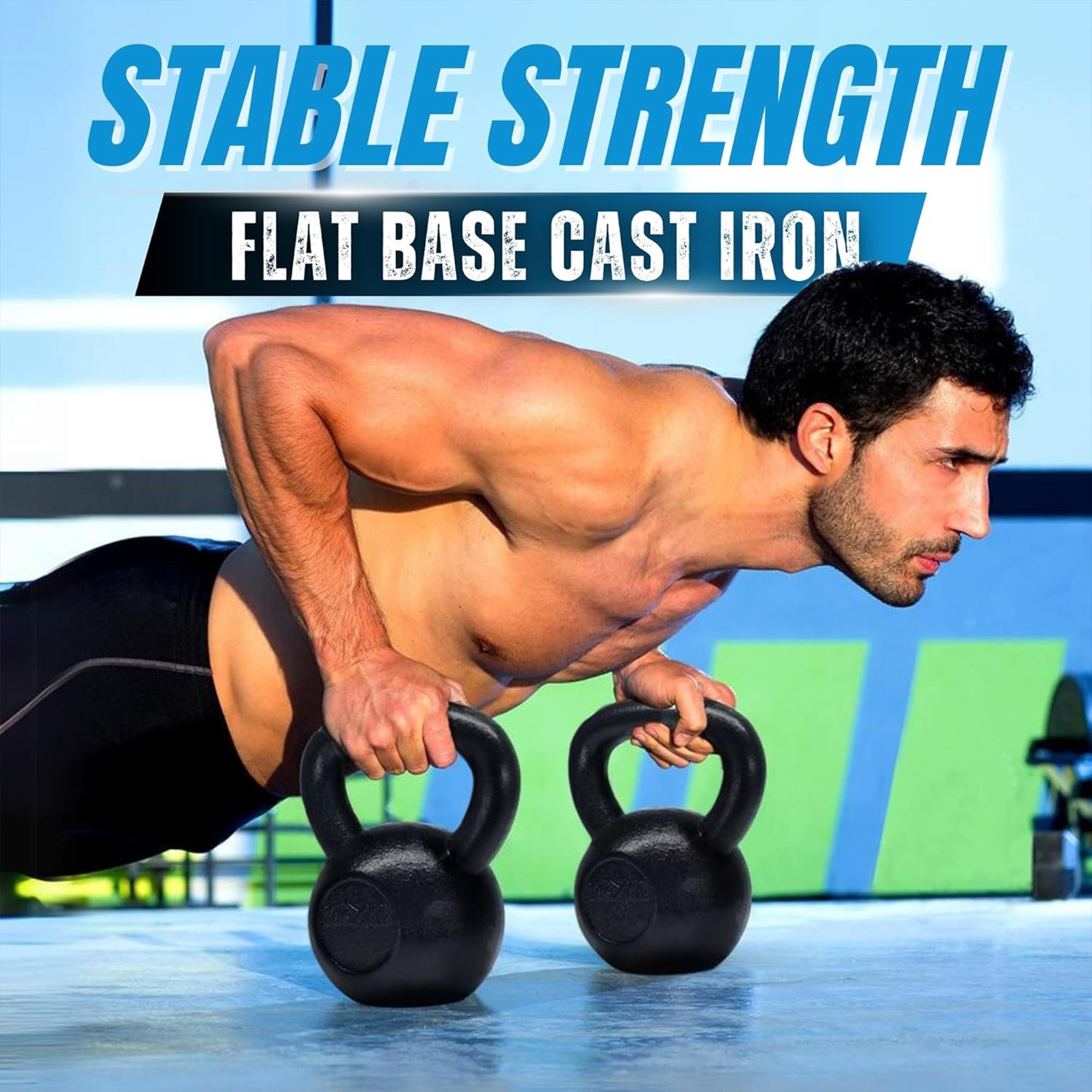 Yes4All 60 Pound Kettlebell, Single Painted Cast Iron Weight for Home Gym (Used) - VMInnovations