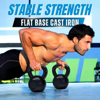 Yes4All 60 Pound Kettlebell, Single Painted Cast Iron Weight for Home Gym (Used) - VMInnovations