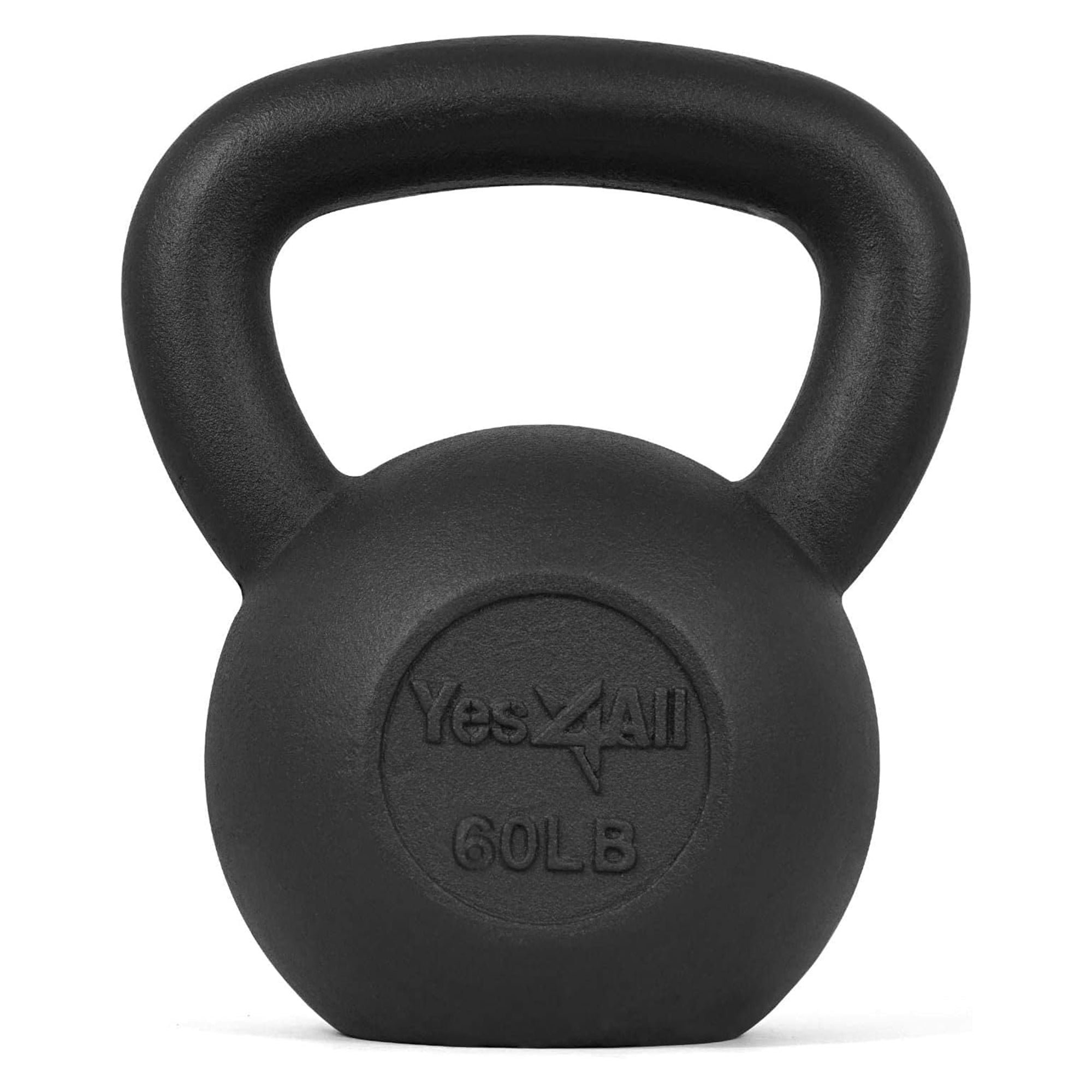 Yes4All 60 Pound Kettlebell, Single Painted Cast Iron Weight for Home Gym (Used) - VMInnovations